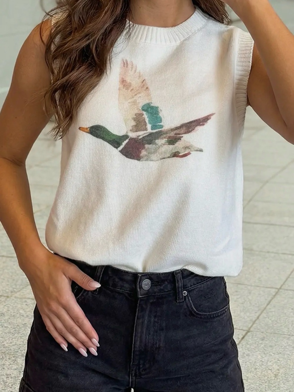 Mallard Duck Sweater Tank